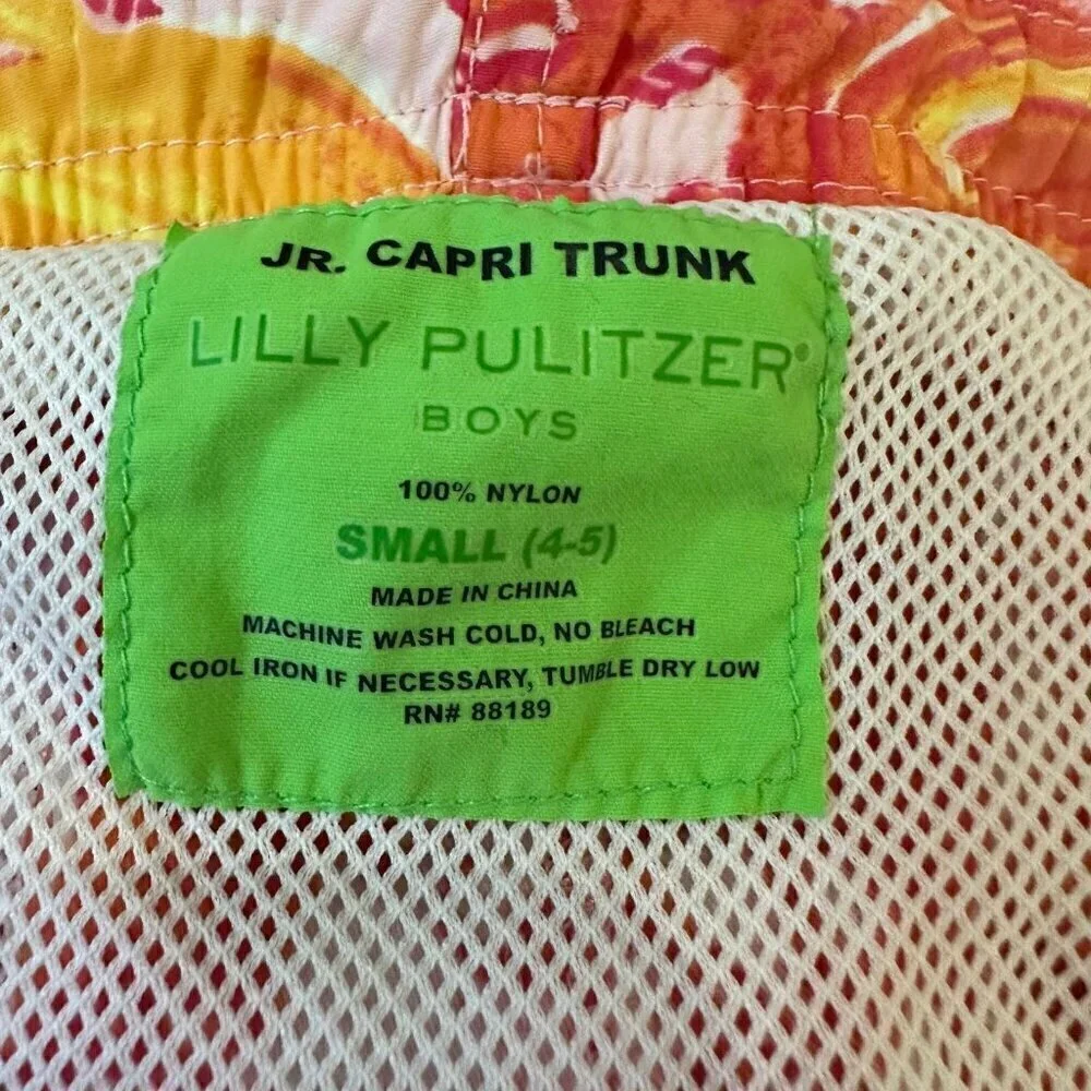 Lilly Pulitzer Jr. Capri boys swim trunks